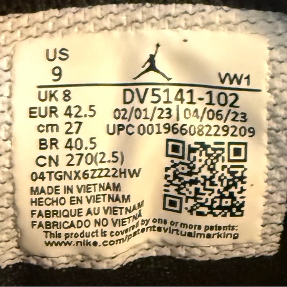 Mens Nike Jordan Nu Retro 1 Athletic Sneakers Low Palomino DV5141-102 US Size 9 - Picture 9 of 9